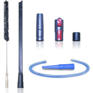 Dryer Vent Cleaner Kit & Refrigerator Condenser Coil Brush-Dryer Lint Brush Vent Trap Cleaner-Vacuum Attachment for Small Crevice-Dryer Cleaner Brush