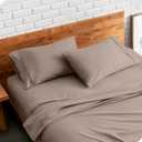Bare Home Microfiber Pillow Cases - Standard/Queen Size Set of 2 - Cooling Pillowcases - Double Brushed - Taupe Pillowcases 2 Pack - Easy Care (Standard Pillowcase Set of 2, Taupe)