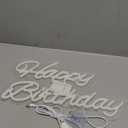 Happy Birthday Neon Sign 16 Inch Reusable Happy Birthday LED Light Up Sign with Dimmable ON/OFF Switch for Birthday Party Backdrop Decoration and Wall Decor and Birthday Gifts (White)