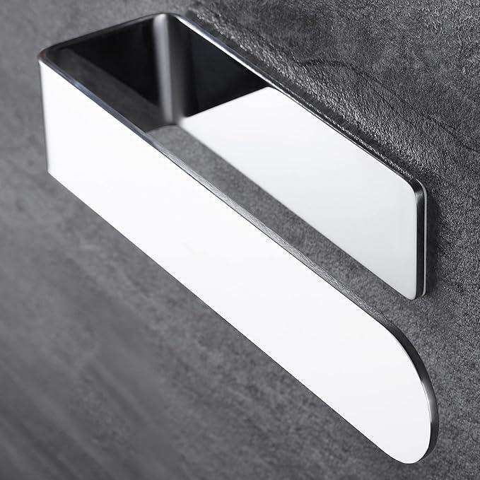 Taozun Hand Towel Holder - Adhesive Hand Towel Bar Open Towel Ring Polished Towel Rack for Bathroom Kitchen, SUS 304 Stainless Steel