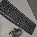 Logitech MK235 Wireless Keyboard and Mouse Combo for Windows, 2.4 GHz Wireless Unifying USB Receiver, 15 FN Keys, Long Battery Life, Compatible with PC, Laptop