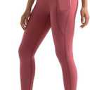 MOOSLOVER Women Workout Leggings with Pockets Compression Runnings Yoga Pants High Waisted Tummy Control Athletic Leggings, M