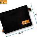 BULL TOOLS Tool Pouch 100% Cotton Canvas 16 oz Tool Organizer Bag, Wrench Holder Pouch, Multi-Purpose Wrench Organizer Bag, Heavy Duty Plastic Zipper - Pack of 6 - (Tools are not Included) (Assorted Color 1)