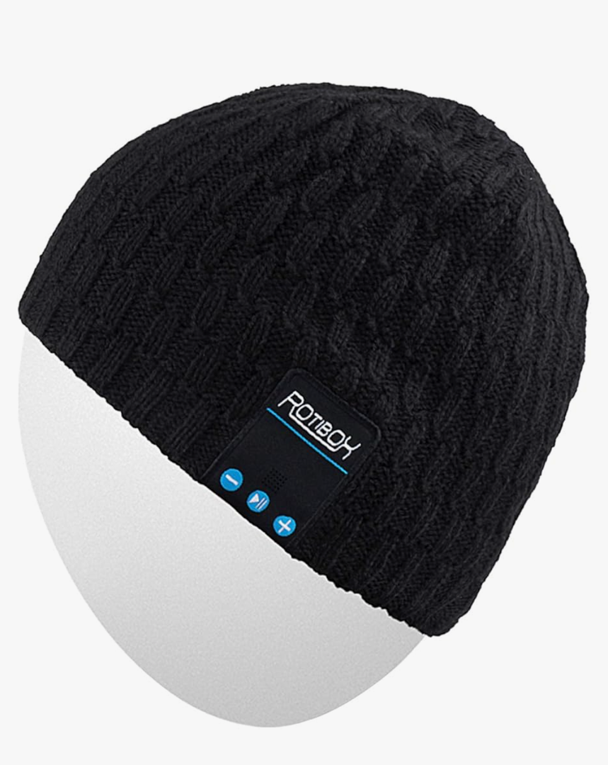 Rotibox Washable Bluetooth Beanie Hat with Wireless Stereo Over Ear Headphones Headsets Earphone Speaker Hands Free