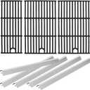 17 Inch Grill Grate & Heat Plate for Charbroil Performance 5 Burner Grill 463449021 463451022 463448021 463450022 463455021 G426-0005-W1, Cooking Grate for Charbroil Grill Replacement Parts 5 Burner