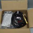 onlyfire All-in-One Propane Gas Fire Pit Ignition System Kit (Includes Electronic Igniter, Key Valve, Air Mixer Valve, LP Regulator with 5Ft Hose, PVC Hose)