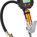 Boulder Tools Tire Pressure Gauge with Inflator - Heavy Duty 0-250 PSI LED Digital Tire Inflator Gauge with Air Chuck Lock, Bleed Valve - Air Compressor Accessories for Car, Motorcycle, Bicycle Tires