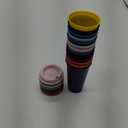 Ankeli 16 oz Coffee Cups with Lids, 13 Pack Plastic Cups, Colorful Coffee Tumbler, Reusable Leak and Spill Proof, Bulk Party Tumble