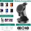 Wireless Charger,3 in 1 Magnetic Wireless Charger Stand, Fast Wireless Charging Dock for iPhone17/16/15/14/13/12 Series, Apple Watch Series, AirPods Pro.