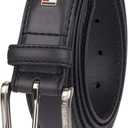 Tommy Hilfiger Men's Casual Jeans Belt, Black Logo, 32