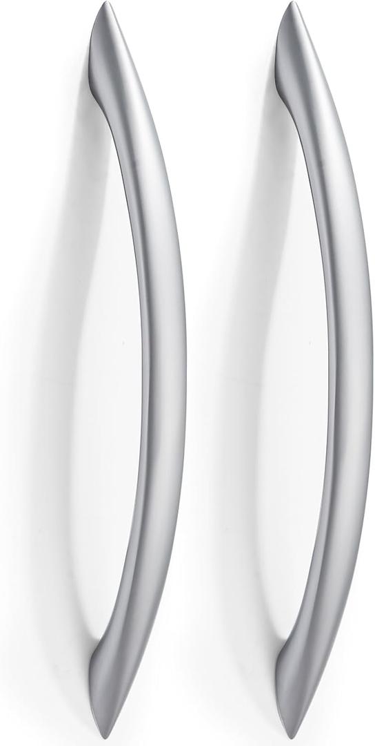 L&lonpa 30 Pack Matt Chrome Cabinet Handles-5 inch/128mm Screw Spacing Arch Drawer Pulls Hardware, Modern Style Cabinet Pulls for Kitchen Cabinets Cupboard Bedroom Bathroom Dresser