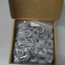 100 Pcs Plastic Insulating Bushing Threaded Electrical Bushings for Emt, Rigid or Imc Conduit Fitting (1-1/2 Inch)