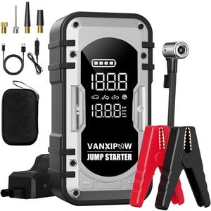Portable Car Battery Jump Starter with Air Compressor, VANXIPOW 4500A 150PSI