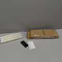 GenSwin Flameless Taper Candles with Remote Timer, Real Wax LED Flickering Candlesticks Battery Operated 3D Wick for Wedding, Party, Home(Ivory, 9.84", Set of 3)