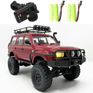 WPLDEWAN RC Crawler WPL C54-1 RC Truck 1/16 RC Rock Crawler 4x4 Remote Control Truck Off Road All Terrain RTR Proportional 260 Motor Upgraded Chassis and Gearbox Hobby RC Gift for Adults 2 Batteries
