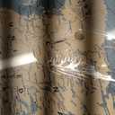 Welmeco Large Office Wall Decoration Retro Detailed World Map Canvas Prints with Premium Black Frame Vintage Push Pins Travel Map of The World Picture Artwork for Modern Home Office Living Room Decor