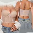 WDIRARA Women's Push Up Bandeau Bras Strapless Bralette Crop Tube Top Bra (Black, XL)