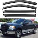 Window Visors Rain Guards for 2004 2005 2006 2007 2008 Ford F150 SuperCrew, Window Vent Wind Shades Deflectors for 06 07 08 Lincoln Mark LT