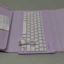 Harvopu Keyboard Case Compatible with iPad Air 11-inch/Air 5th 4th Generation Case with Keyboard-Backlit Detachable, Folio Keyboard Cover with Pencil Holder for Air 11" M4/M3/M2, Air 5/Air 4 (Purple)