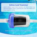 ATRACYPART Inline Pool Leaf Canister Compatible with Hayward W560 PoolVac Navigator Standard, Leaf Catcher Filter with Strainer Basket and 5 Skimmer Socks