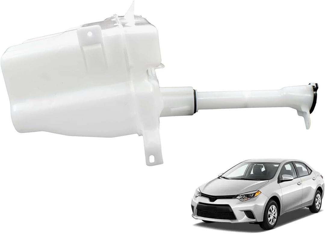 munirater Windshield Washer Fluid Reservoir Tank with Integrated Washer Motor and Connecting Hoses Replacement for Corolla 2014-2019 Replacement for 85315-02520