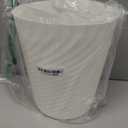 UUJOLY Plastic Small Trash Can Wastebasket, Garbage Container Basket for Bathrooms, Laundry Room, Kitchens, Offices, Kids Rooms, Dorms, (White, 1.8 Gallon)