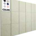 WALLHERO Corkboards for Wall, 59"x36" | 15 Pack | Cork Board Squares, Pin Up Board, Office Board for Wall, Big Bulletin Board, Cork Roll with Adhesive Backing (Sage Green)