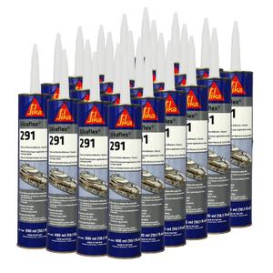 SIKA Sikaflex-291 Fast-Cure Marine Sealant, White, 10.1 oz, 24-Pack