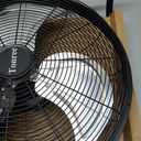 20" Large Solar Fan, Portable Battery Operated Floor Fan, 50W Rechargeable Solar Powered Wireless Camping Fan Outdoor, Waterproof, Hi-airflow, Cordless, for Outside Home Garage Gym Patio Travel