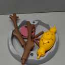 Cat BBQ Toy,Treat-Dispensing Slow Puzzle Feeder Bowls,Unique Rotatable Roast and Flame,Cognitive Training Game,Enrichment Interactive Stimulation Toys for Indoor Kitty