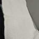 AMOAMI Upgraded Waffle Runner Rug Super Absorbent Non Slip Bath Mats for Bathroom Washable Boho Bathroom Runner Rug with Tassels, Ideal for Hallway Bedroom Laundry Room, White, 2' x 6'