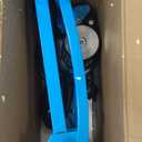 Sportneer Bike Trainer - Magnetic Stationary Bike Stand for 26-28" & 700C Wheels - Adjustable 6 Level Resistance Bike Trainer Stand for Indoor Riding with Quick Release Lever & Front Wheel Riser Block (Blue)