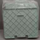 Folding Utility Cart Portable Rolling Crate Handcart Shopping Trolley Collapsible Tool Box, with Lid, Basket on 4 Rotate Wheels, for Grocery, Office, Teacher, Travel Shop Move Luggage (Green)