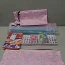 TIASUSAN American Mahjong Game Set, 166 Pink Tiles, Pink Bag and Entire Accessories, 4 All-in-One Rack/Pushers, Mahjong Tiles Set, 18 inches x 5 inches x 3 inches