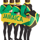 Morphsuits Men's Jamaican Bobsled Cool Runnings Halloween Costume One Size