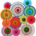 Fiesta Party Supplies Kit: Mexican Party Decorations with Fiesta Paper Fans - for Birthdays, Taco Nights, Cinco de Mayo & Fiesta Party Decorations