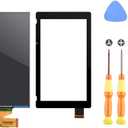 Replacement LCD Screen and Digitizer Touch Screen Set for Nintendo Switch 2017 HAC-001(Remove The 2 Sides Film Before Installation)(Not Included Adhesives)