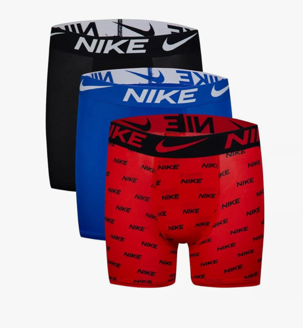 Nike Boys' 3-Pack Dri-fit Boxer Briefs, Size XL
