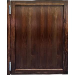 Saloon Door, Room Divider Swinging Doors, Wooden Cafe Door with Stainless Steel Hinges, Entrance Partition Two-Way Swing Half Doors for Kitchen Bar Cellar Porch Stairs(Coffee,24" W x 32" H)