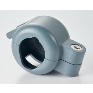 Residential Door Knob Lock-Out Device, Prevents Turning of Door Lock and Access to Keyhole Adding Home Security in Gray Finish (Single Pack)