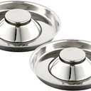 Stainless Steel Pet Bowl for Puppy and Cat, Dog Food and Water Feeding Bowl, Puppies and Kittens Weaning Bowls, Multiple Dogs and Cats Eat and Drink Together (2PC, M) (M - 5cups/42oz)