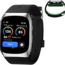 YHE BP Doctor Med, Blood Pressure Smartwatch with Dual Patented Cuff, Wrist BP Monitor 24/7 Stress Monitoring Sleep & Sports Tracking App for Android & iOS