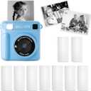 Kids Instant Print Camera with 9 Rolls BPA-Free Photo Print Paper