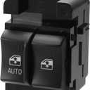 X AUTOHAUX Power Window Switch 10284860 for Chevrolet Monte Carlo 2000-2005 for Chevrolet Express for GMC Savana 2003-2007 Driver Side Door Power Window Control Switch Regulator Button Black