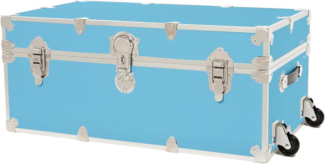 Rhino Classic XL Trunk with Wheels for Camp and Dorm, Footlocker, Chest