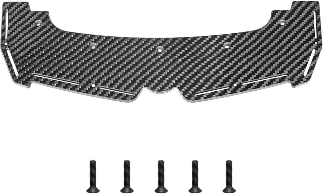 LRFHL Carbon Fiber Front Splitter Lower Bumper Guard RC Upgrade Part for 1/7 ARRMA LIMITLESS V2 F1 RC Car