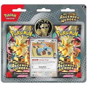 Pokemon TCG: Mega Evolution: Ascended Heroes: 2-Pack Blister (2 Booster Packs, Promo Card & Coin) (Larry's Komala)
