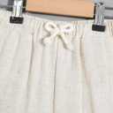 Verdusa Boy's 2 Piece Sets Linen Set Going Out Summer Outfits Button Up Shirt and Shorts Pants Set 7Y