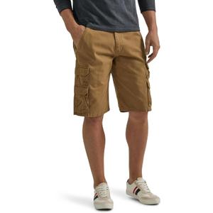 Wrangler Authentics Mens Premium Twill Cargo Short (34, Brown)