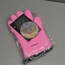 KITCHEN PERFECTION S Silicone Smoker Oven Gloves -Extreme Heat Resistant BBQ Gloves -Handle Hot Food Right on Your Grill Fryer Pit|Waterproof Oven Mitts |Superior Value Set+3 Bonuses, Small